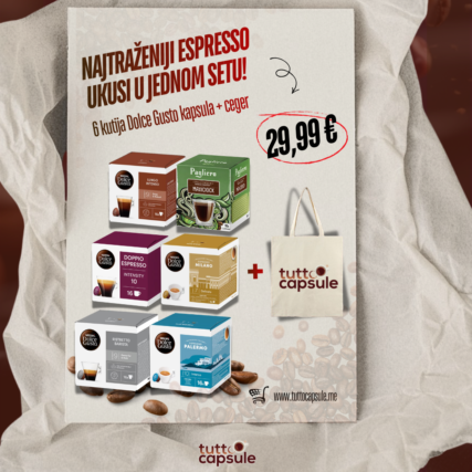 Dolce Gusto set espresso kapsula + Tutto capsule ceger